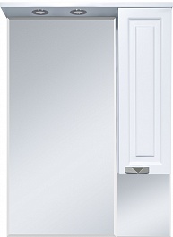 Misty Зеркальный шкаф Терра 70 R белый – фотография-1